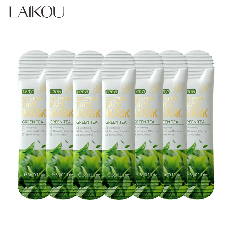 LAIKOU 7pcs Hydrating Night Face Sheet Masks