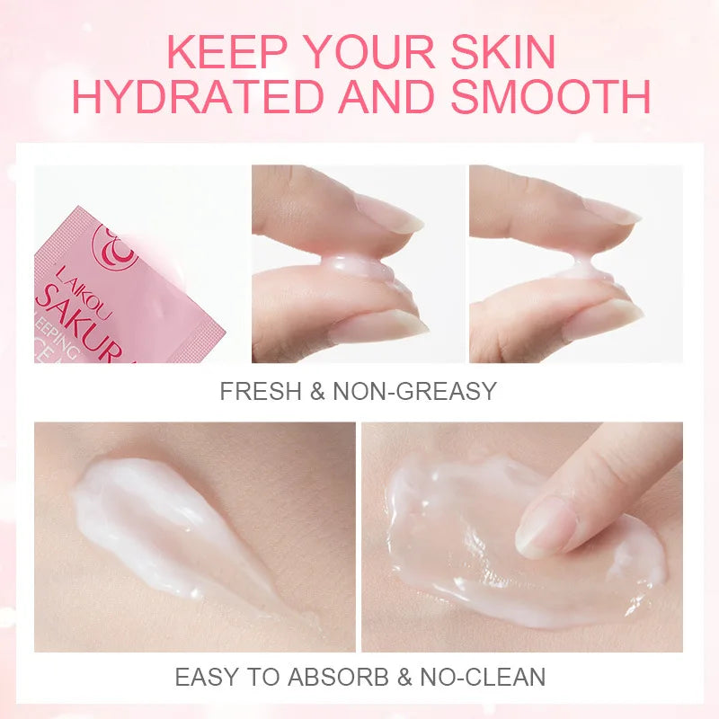 LAIKOU 7pcs Hydrating Night Face Sheet Masks