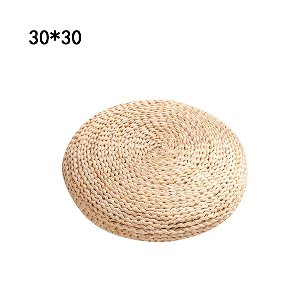 Straw Zafu Meditation Cushion – Japanese Tatami Style