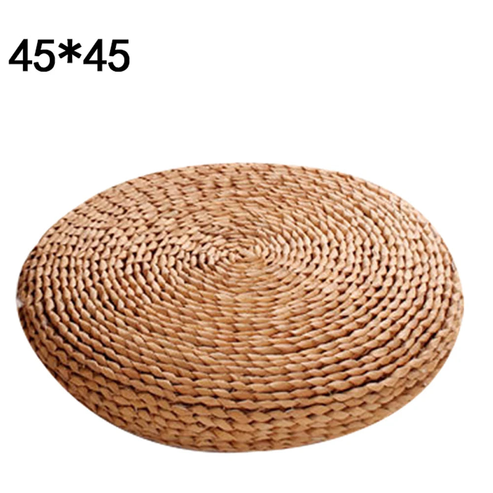 Straw Zafu Meditation Cushion – Japanese Tatami Style