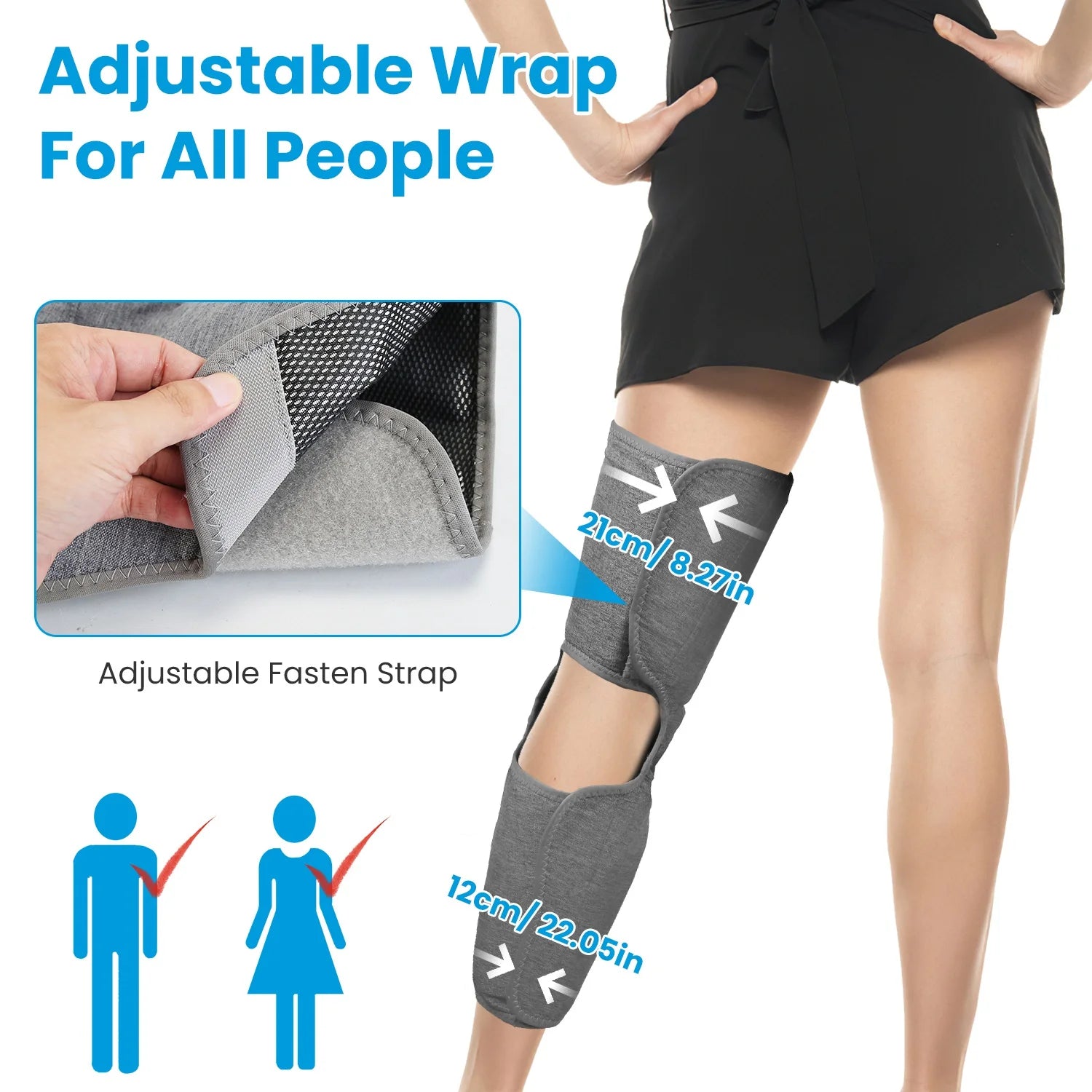 Smart Leg Massager with Air Compression & 360° Kneading