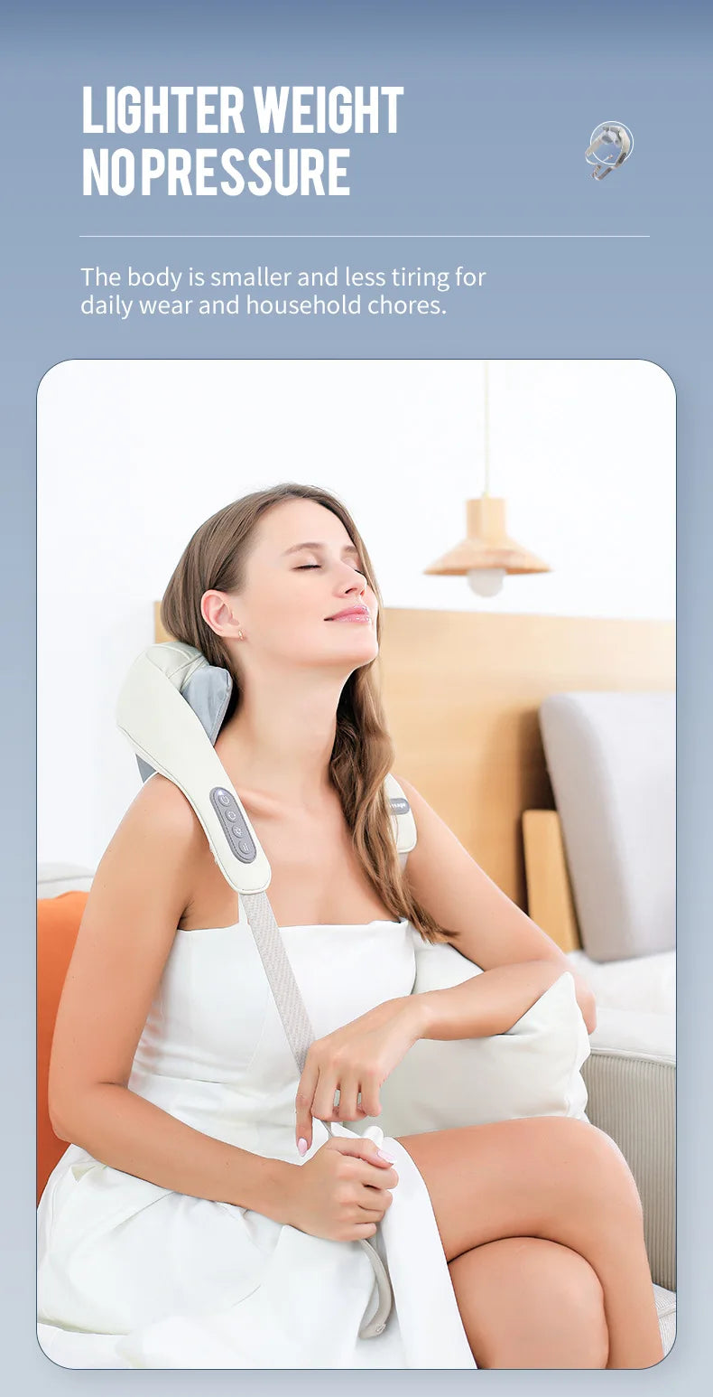 Foreverlily Wireless Neck & Back Massager Shawl