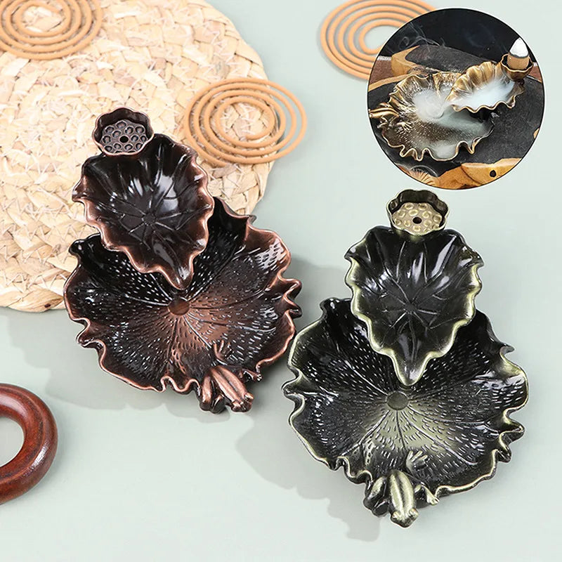 Backflow Leaf Incense Holder & Burner