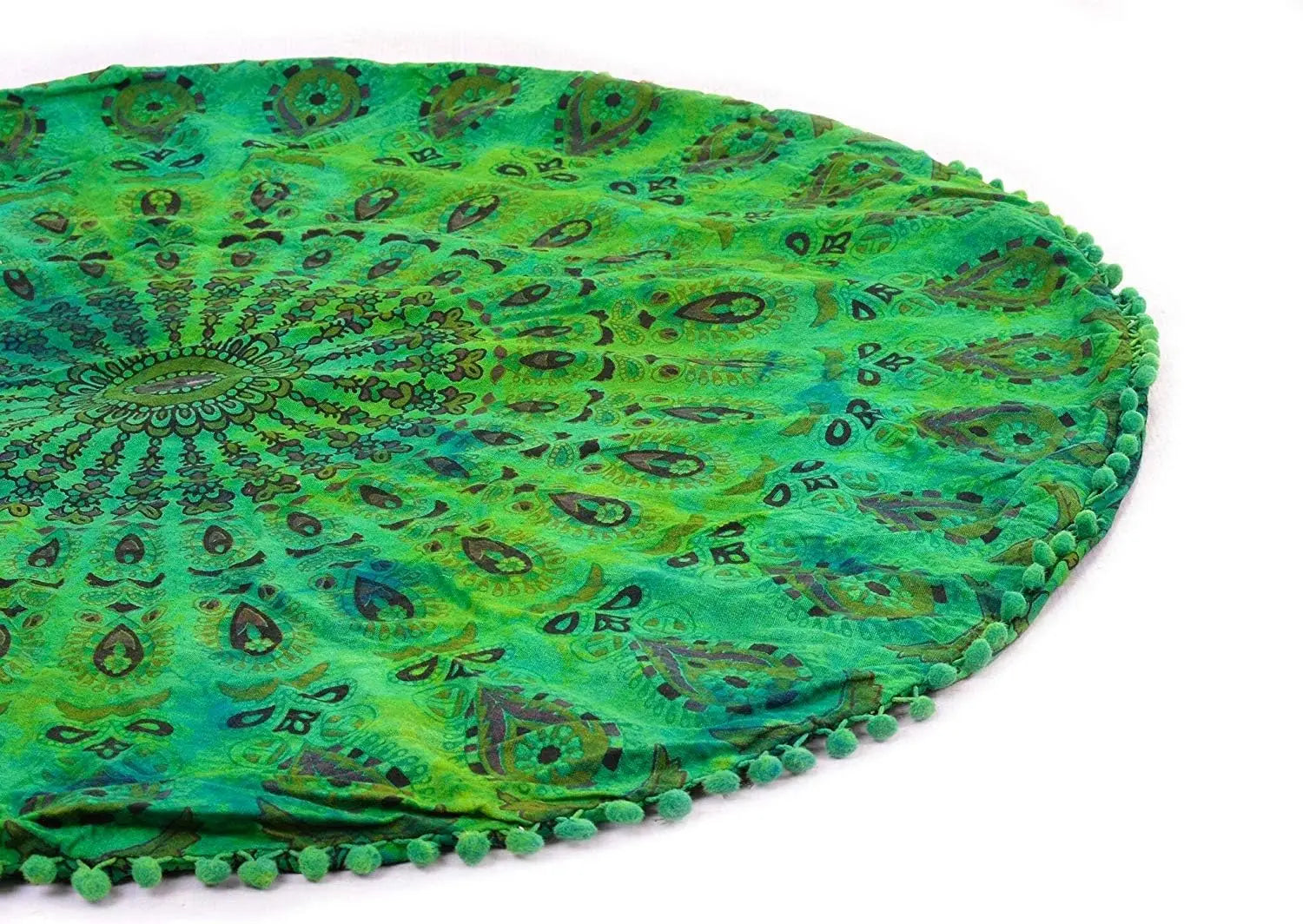 Green Tie-Dye Ombre Floor Pillow