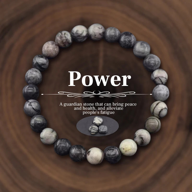 Natural Stone Beads Bracelet – Amethyst & Tiger Eye
