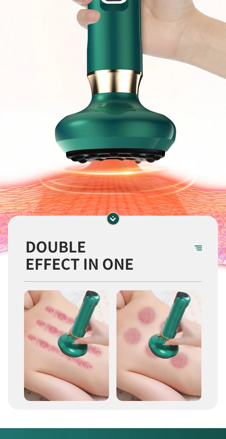 Tricolor Electric GuaSha Vacuum Massager