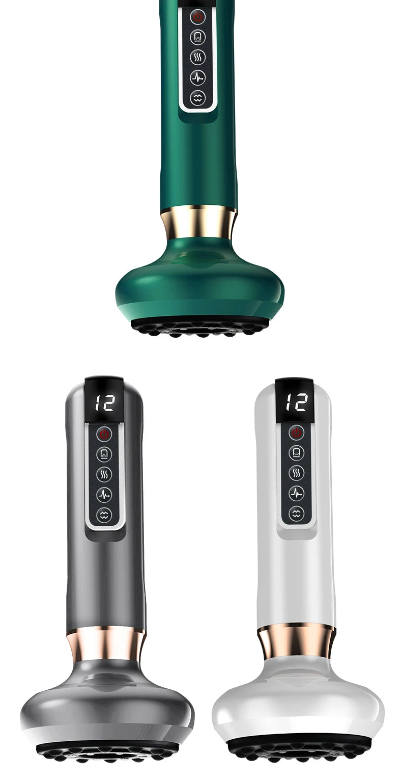 Tricolor Electric GuaSha Vacuum Massager