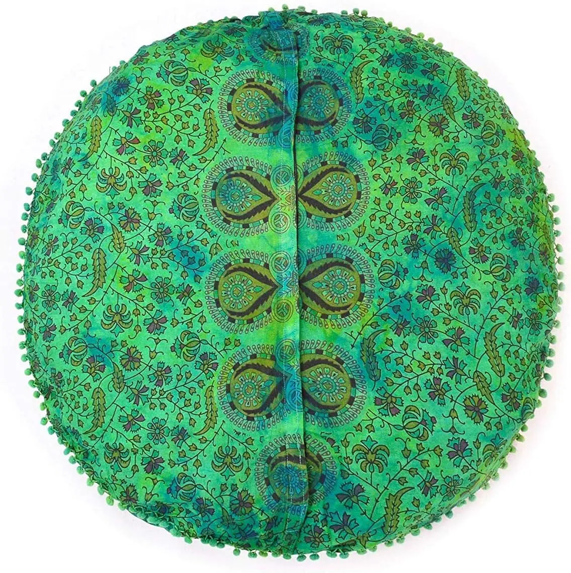 Green Tie-Dye Ombre Floor Pillow