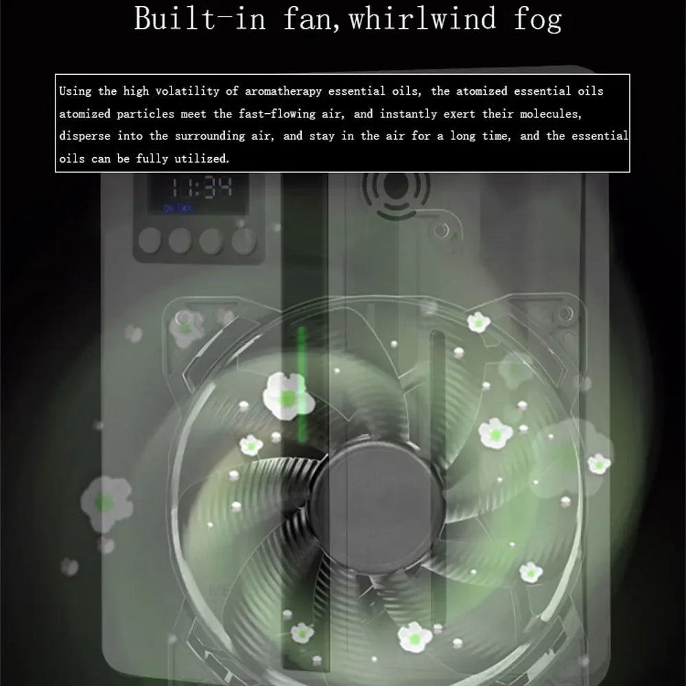 Bluetooth Smart Aroma Diffuser Large Area Fragrance Machine 300m³ Essential Oils Diffuser Smell Hotel Lobby Scent Machine