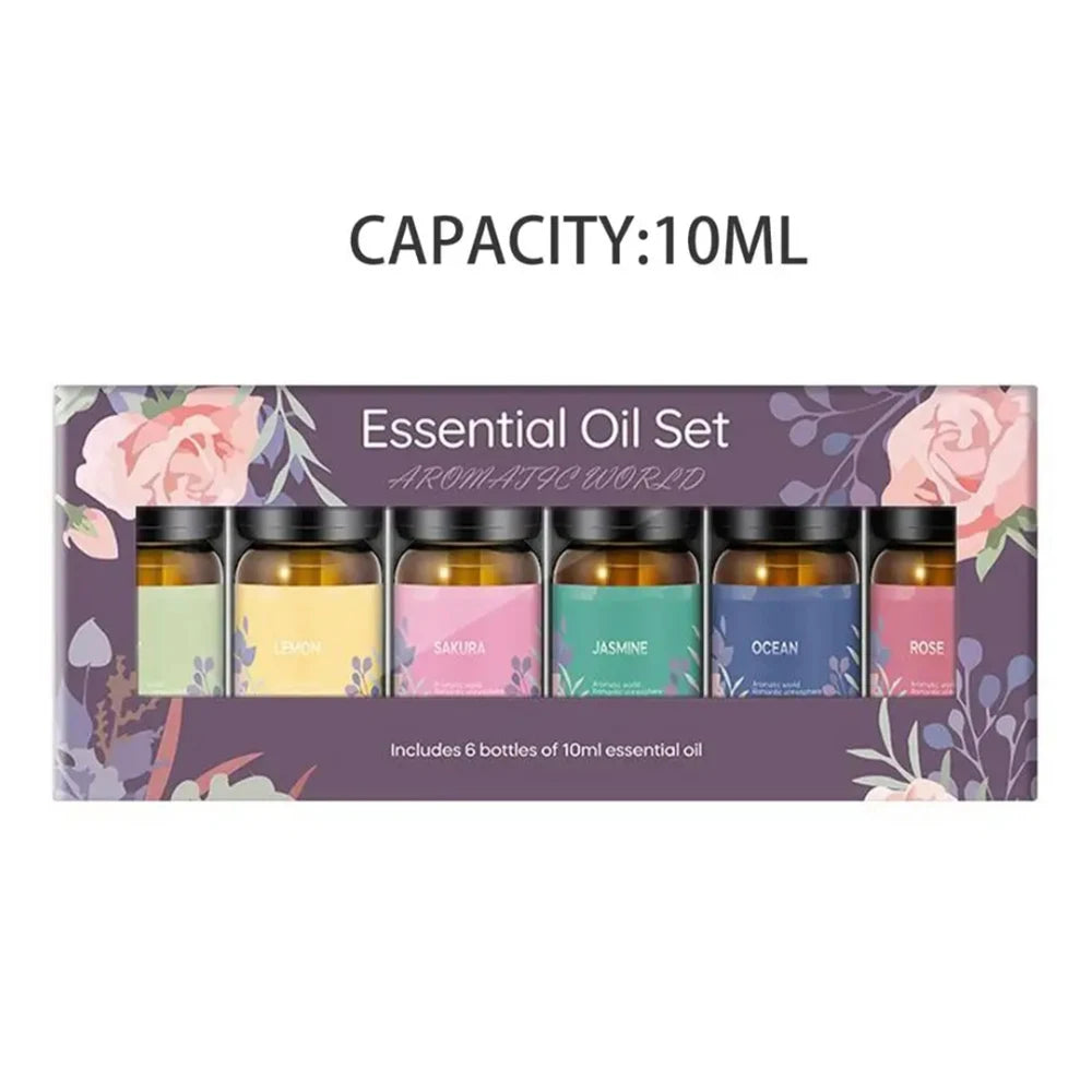 6-Scents Essential Oil Set for Diffusers