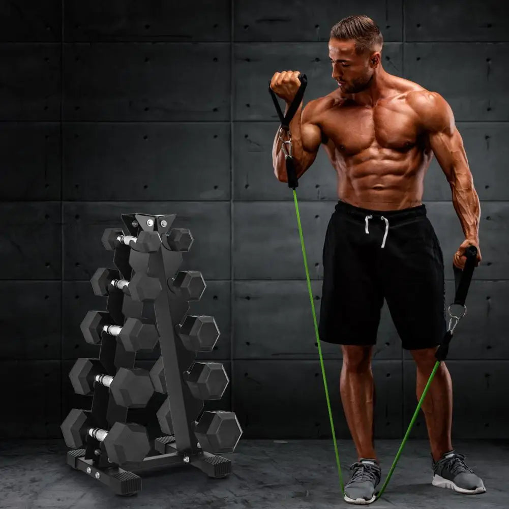 5-Tier Dumbbell Rack – Home Gym Weight Storage