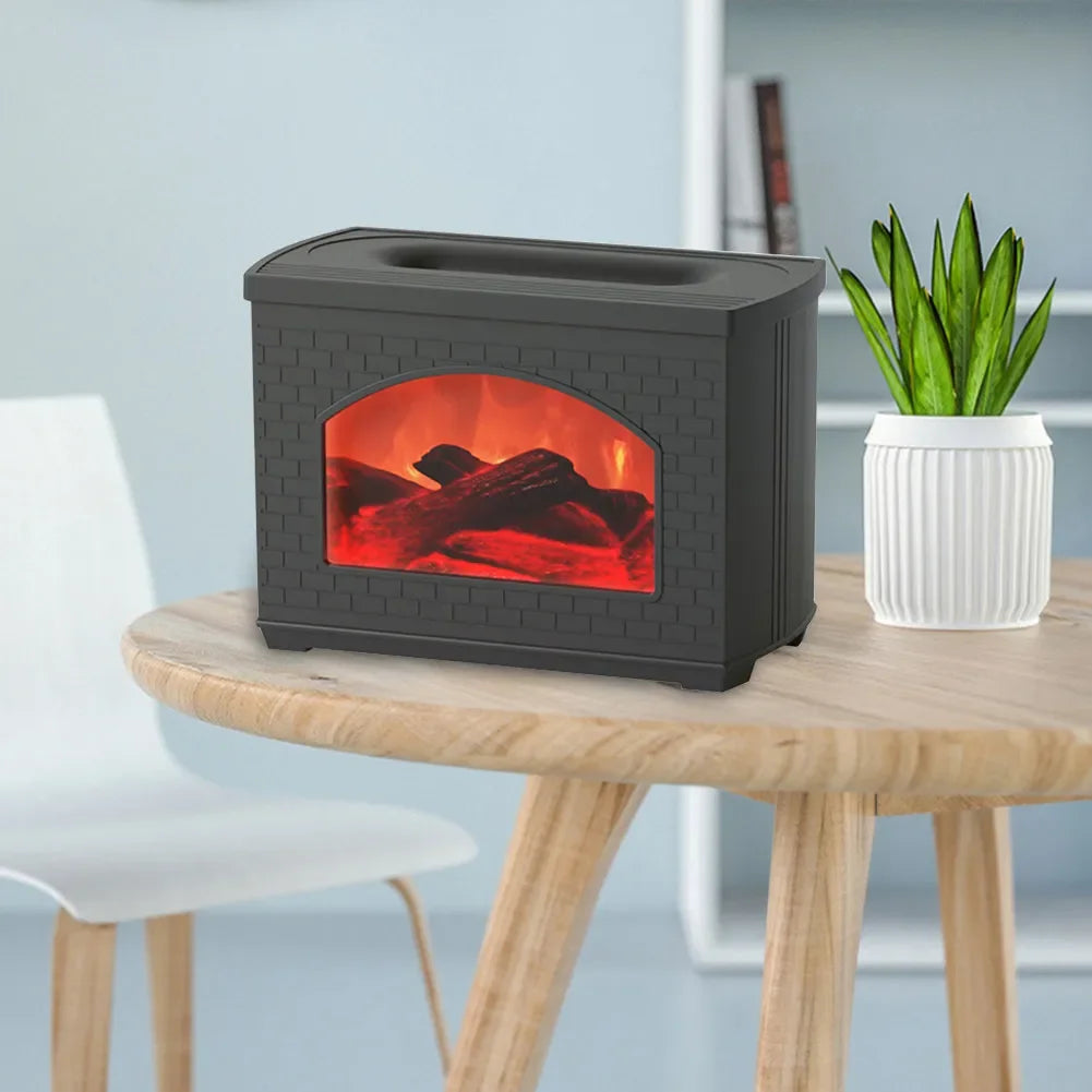 USB Aromatherapy Diffuser Lamp with Flame Effect