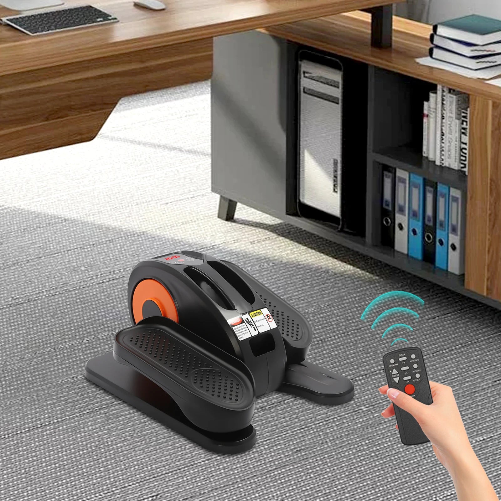 Under Desk Elliptical – Electric Leg Exerciser with Remote