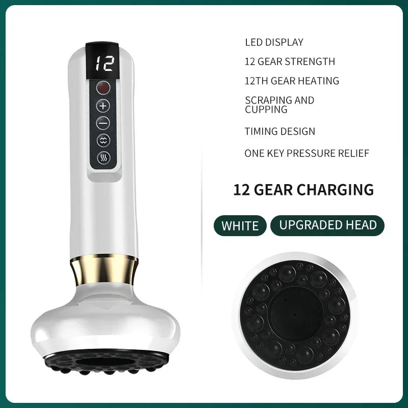 Tricolor Electric GuaSha Vacuum Massager
