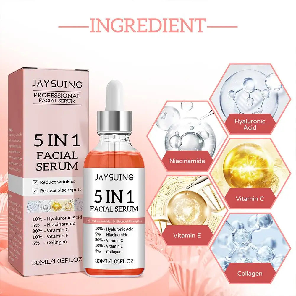5-in-1 Vitamin C & Hyaluronic Acid Face Serum