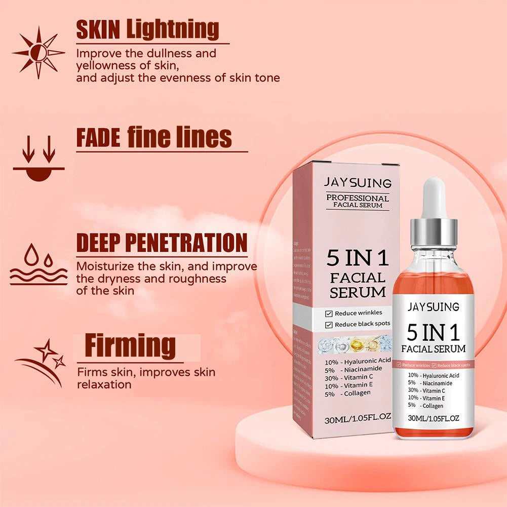 5-in-1 Vitamin C & Hyaluronic Acid Face Serum