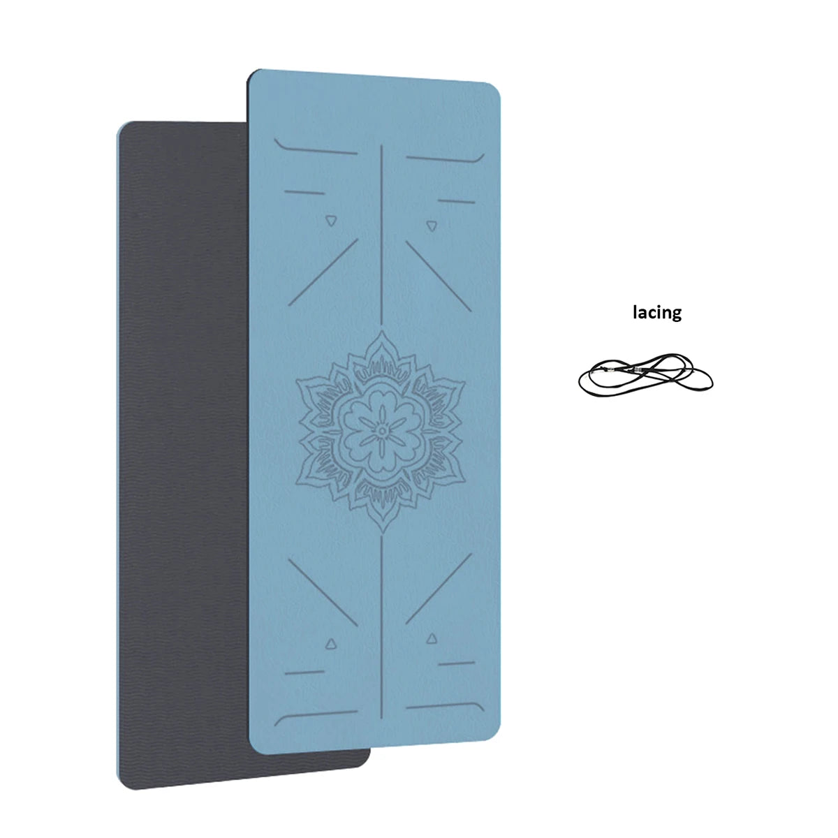 TPE Non-Slip Yoga Mat with Guideline