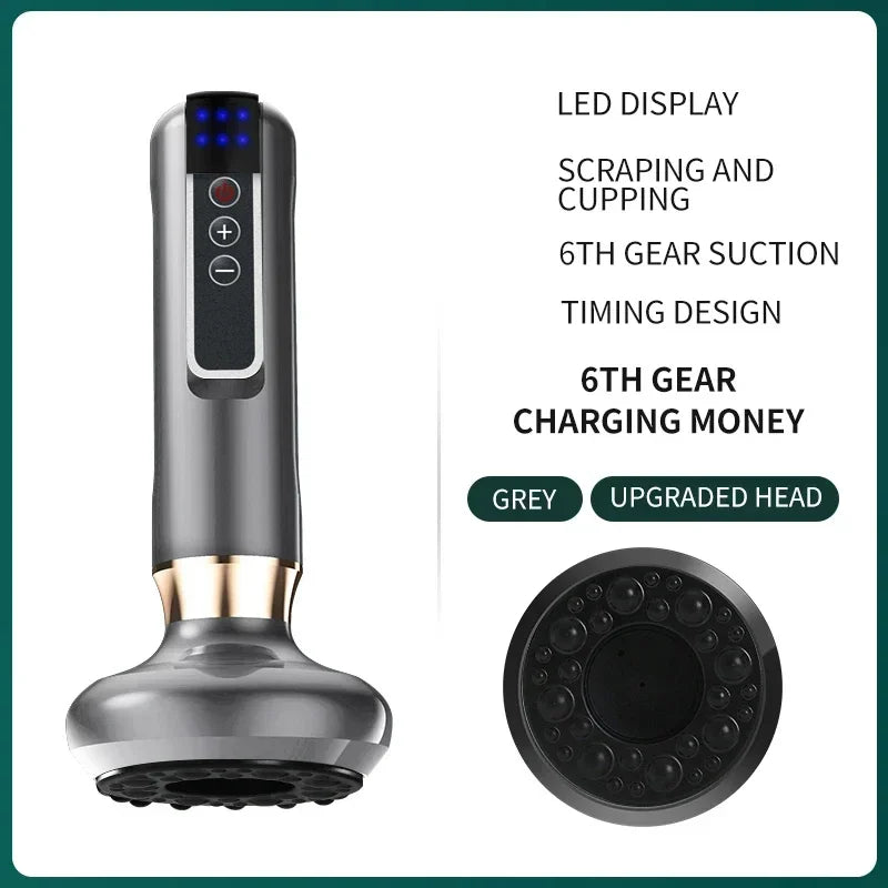 Tricolor Electric GuaSha Vacuum Massager