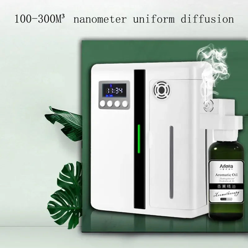 Bluetooth Smart Aroma Diffuser Large Area Fragrance Machine 300m³ Essential Oils Diffuser Smell Hotel Lobby Scent Machine