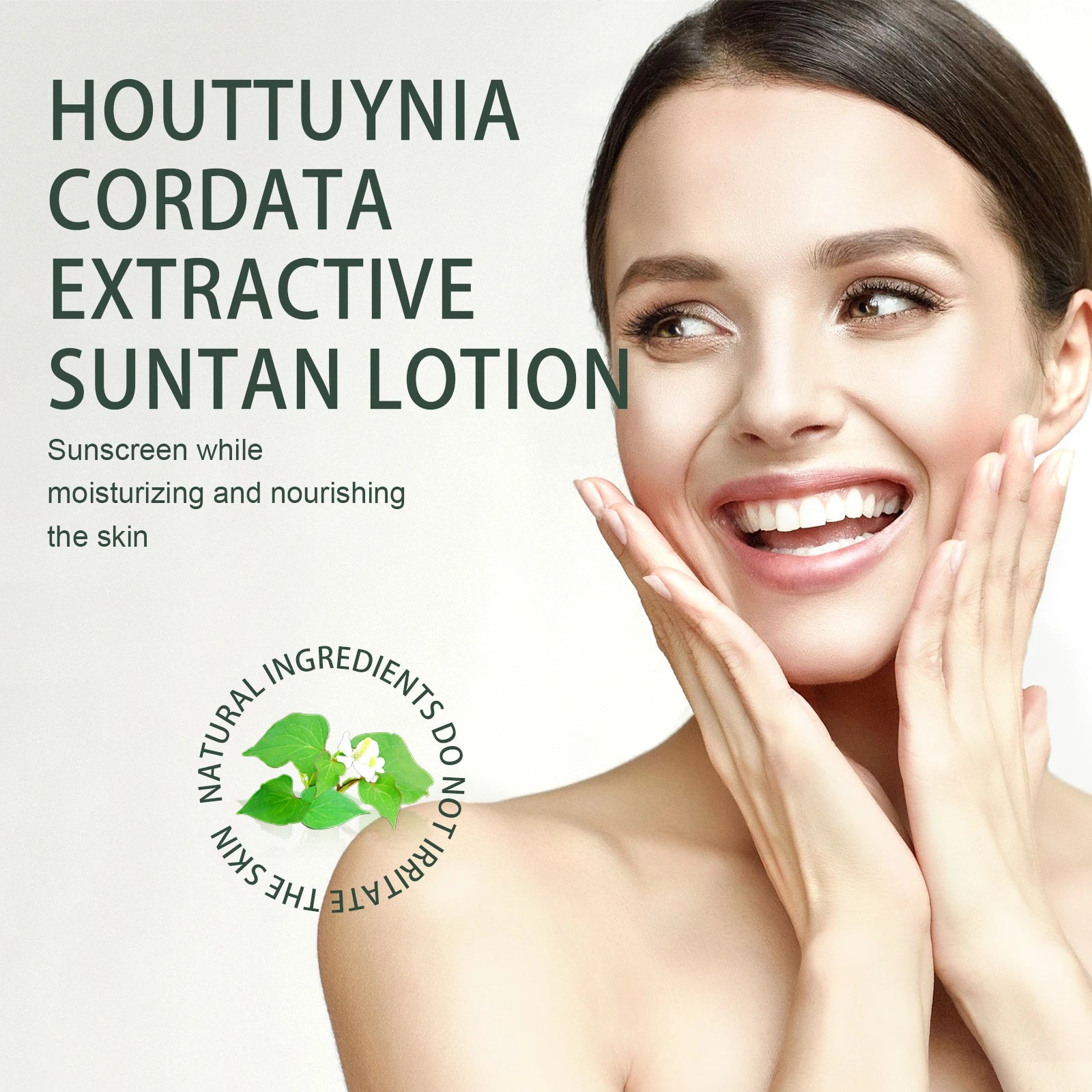 Herbal Whitening & Nourishing Sun Cream with Houttuynia Extract