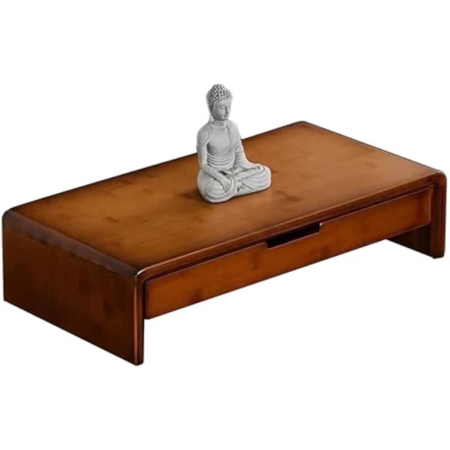 Bamboo Altar Table with Storage Drawer – Meditation Shrine