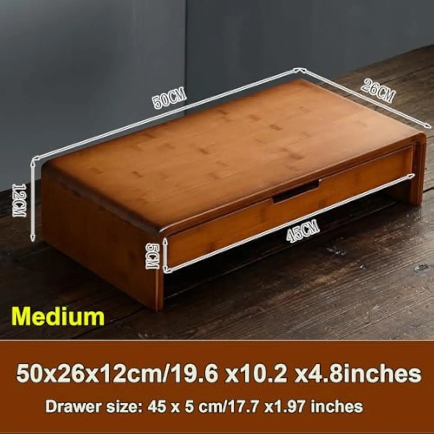 Bamboo Altar Table with Storage Drawer – Meditation Shrine