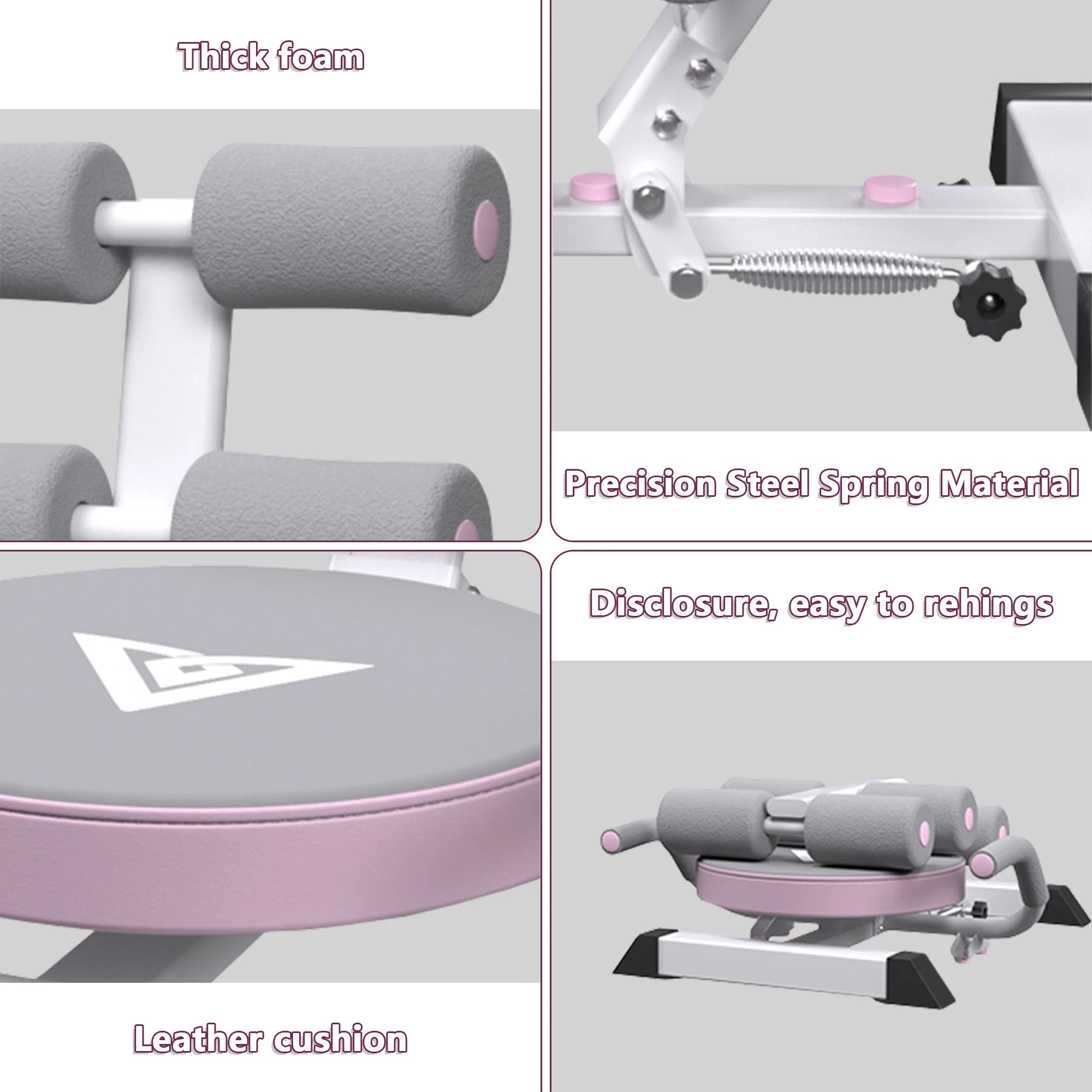 Ab Machine Sit-Up Bench – Core Workout Equipment