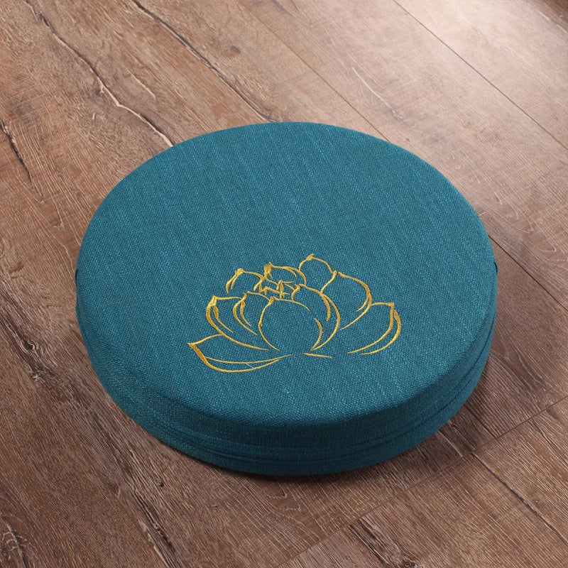 Yoga Meditation Cushion & Backrest – Japanese Tatami, Washable