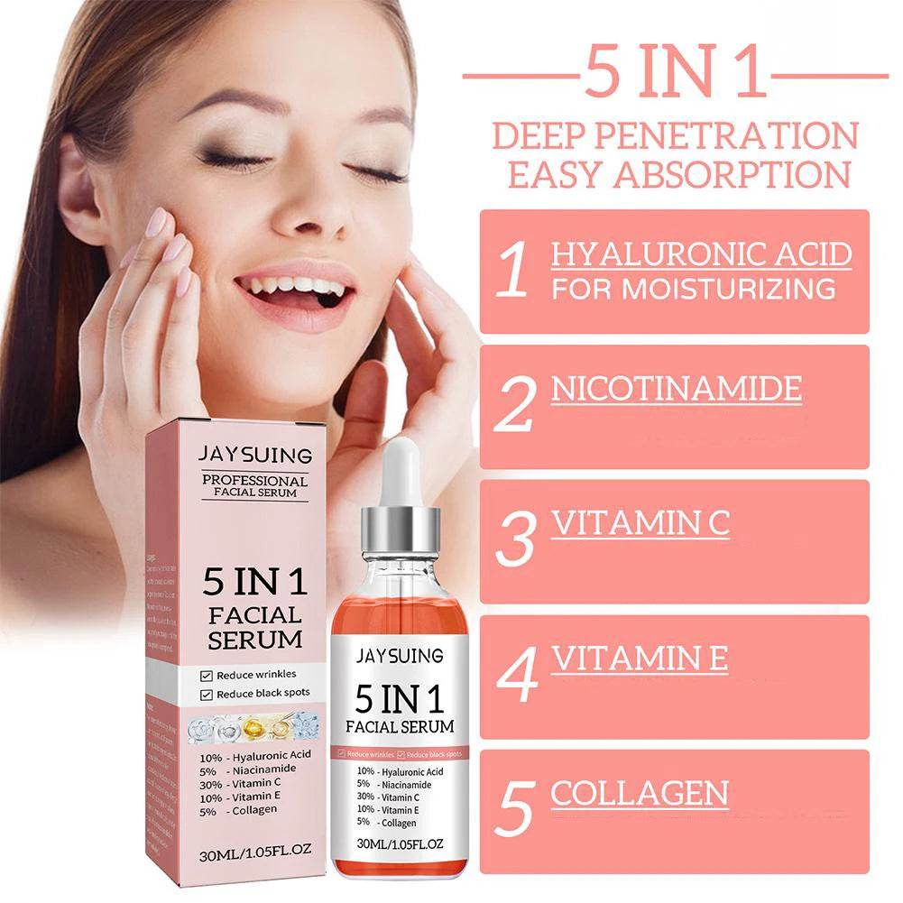 5-in-1 Vitamin C & Hyaluronic Acid Face Serum