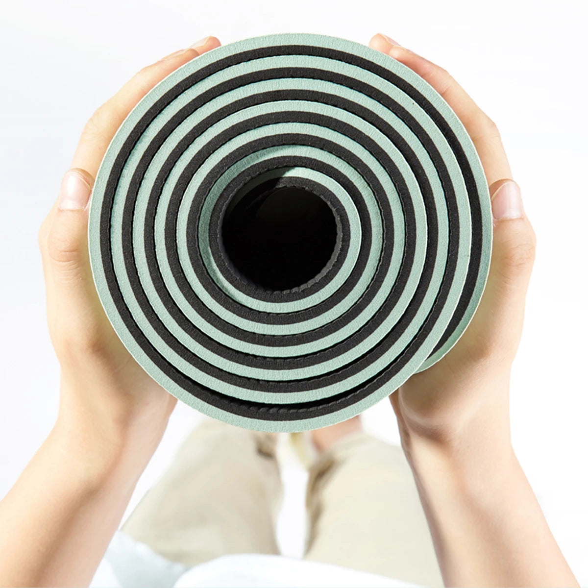 TPE Non-Slip Yoga Mat with Guideline