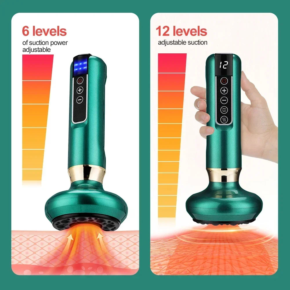 Tricolor Electric GuaSha Vacuum Massager