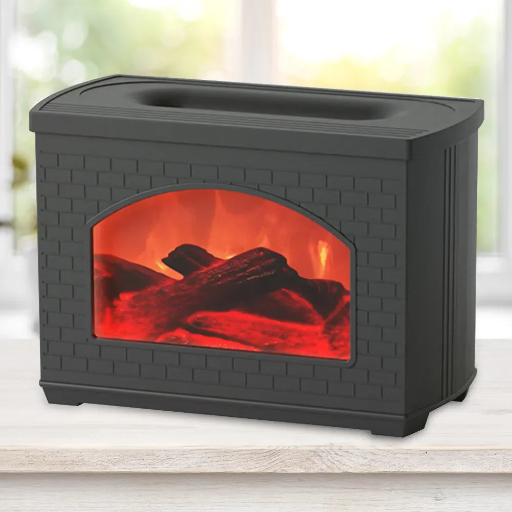 USB Aromatherapy Diffuser Lamp with Flame Effect