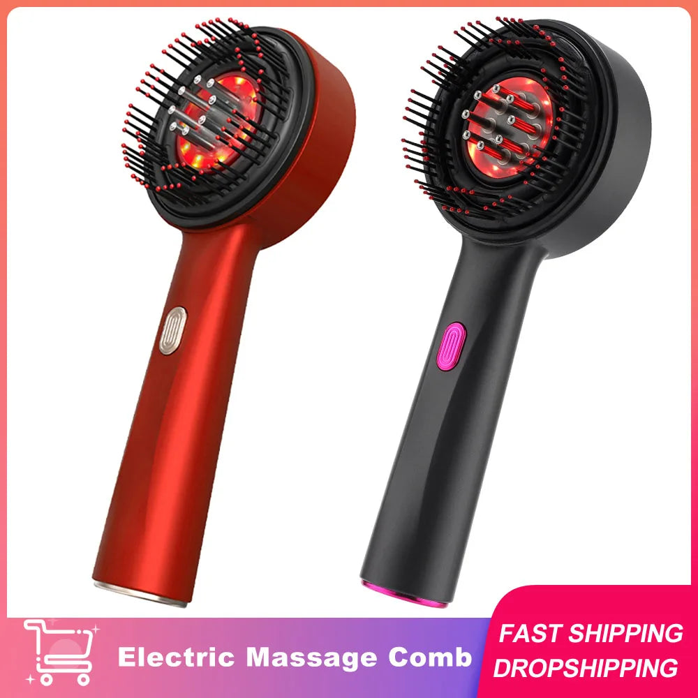 Electric Hair Regrowth Brush with Infrared Light
