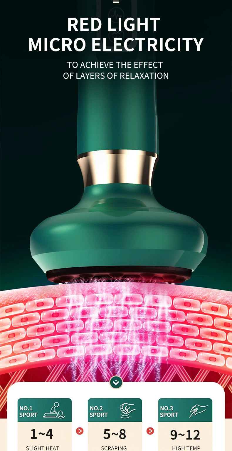 Tricolor Electric GuaSha Vacuum Massager