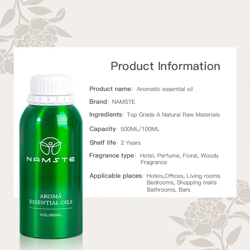 500ML Essential Oil Diffuser Refill – Air Freshener & Purifier