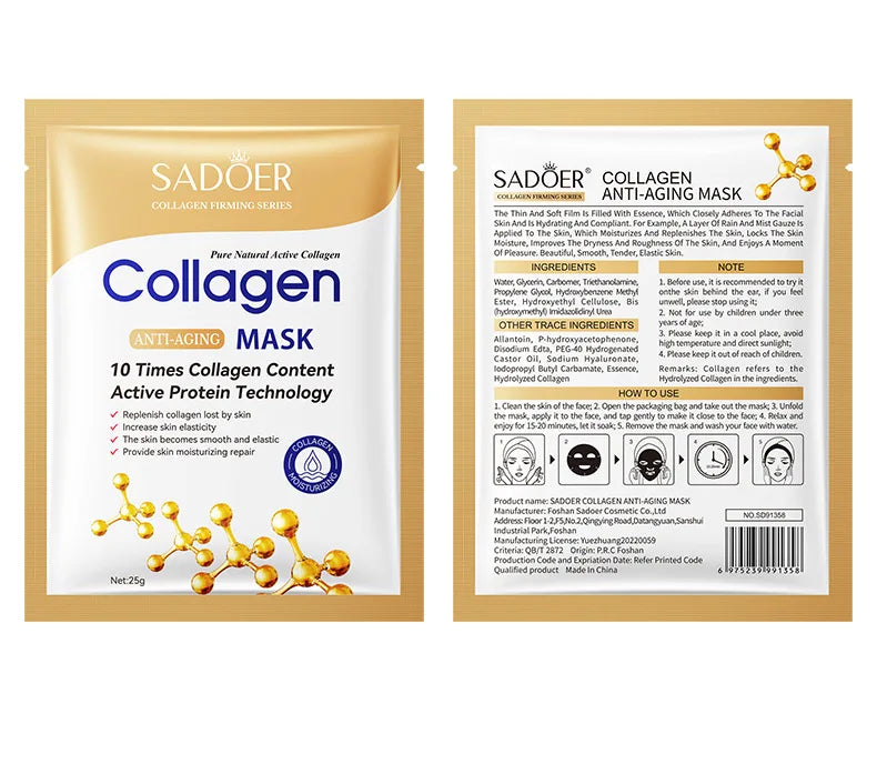 SADOER Collagen Face Mask 10pcs