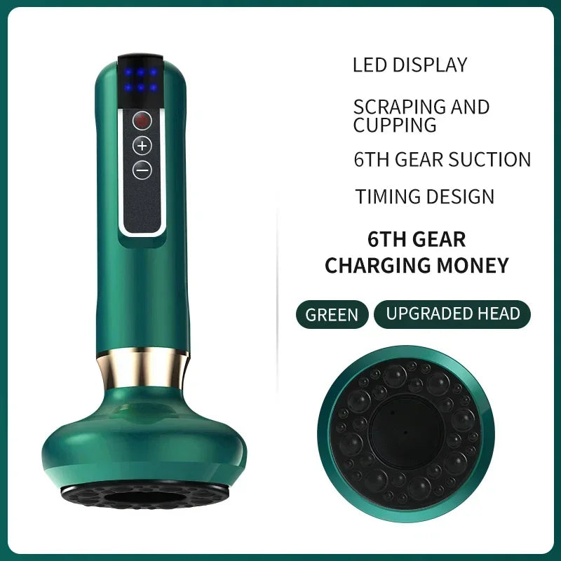 Tricolor Electric GuaSha Vacuum Massager