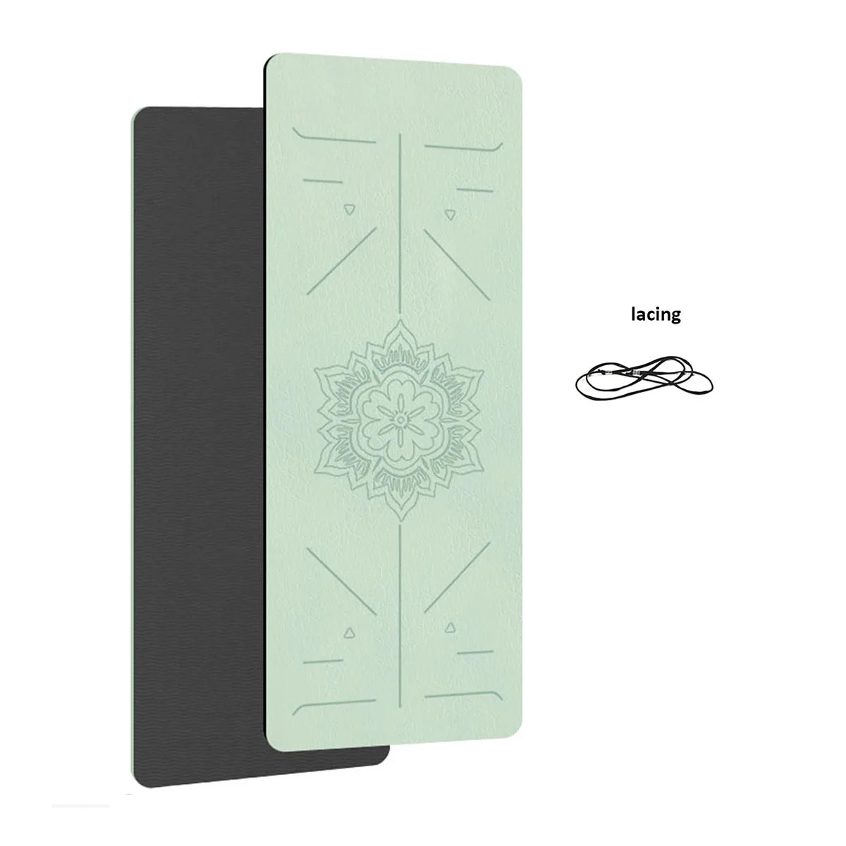 TPE Non-Slip Yoga Mat with Guideline