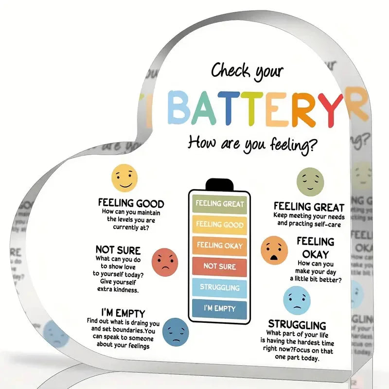 Mental Health Acrylic Affirmation Sign