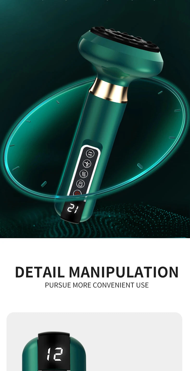 Tricolor Electric GuaSha Vacuum Massager