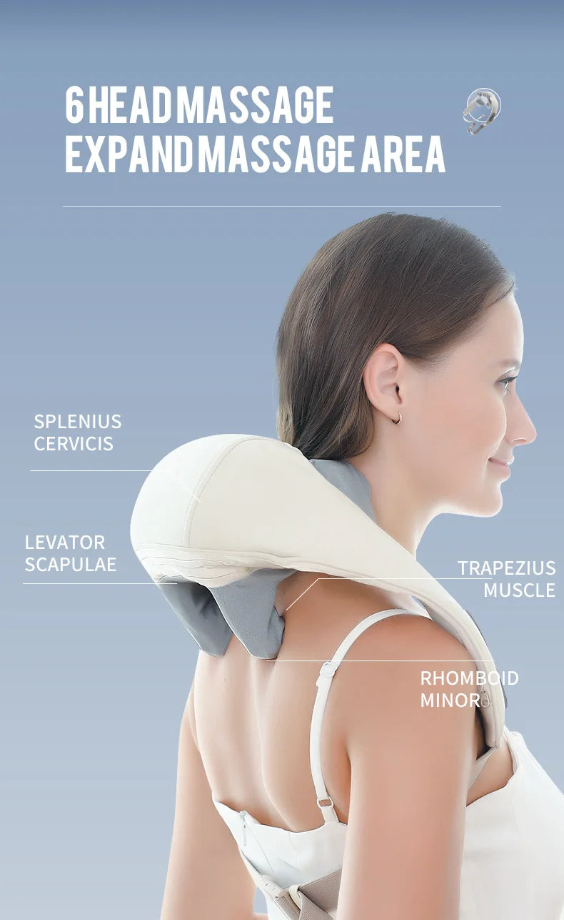 Foreverlily Wireless Neck & Back Massager Shawl