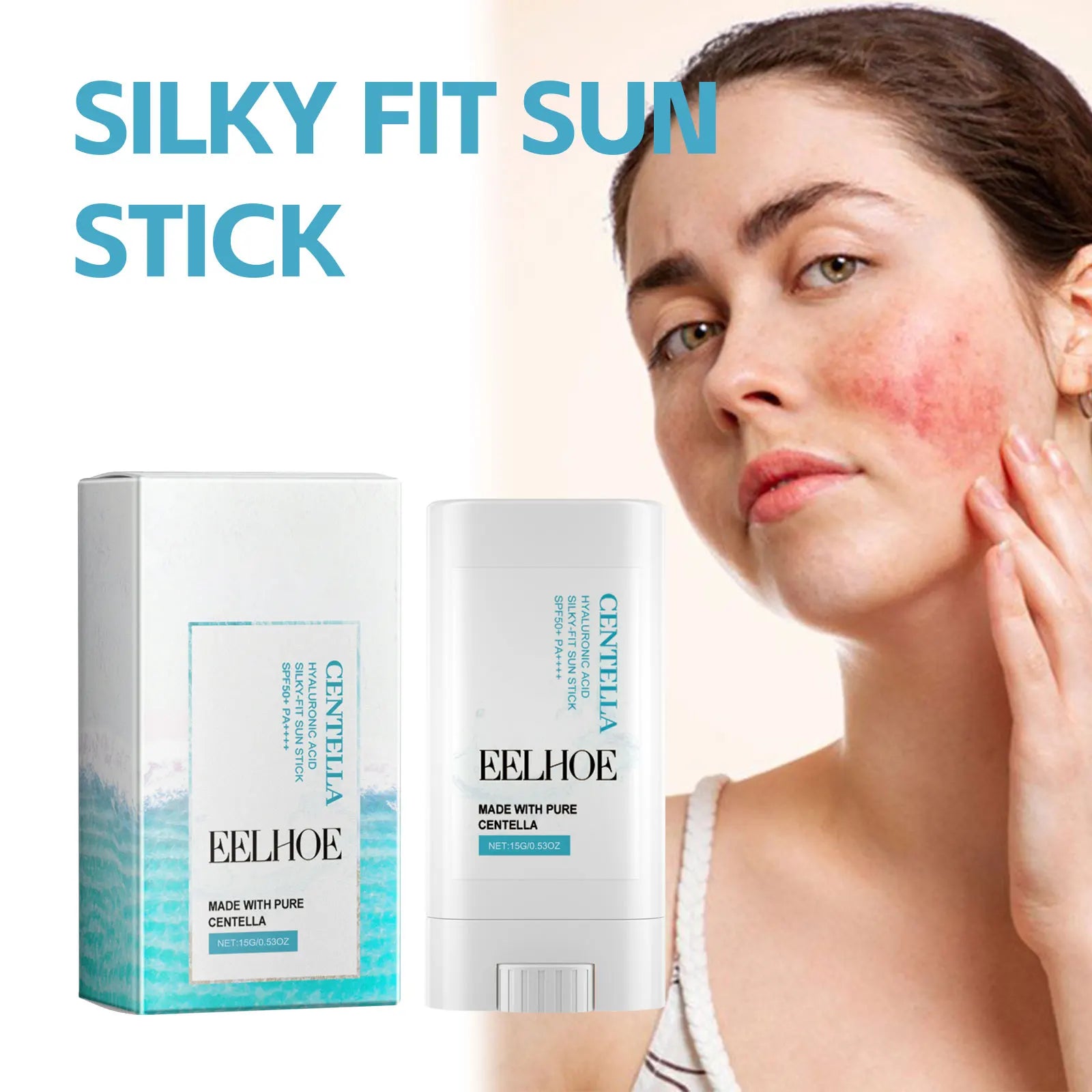 Eelhoe Silky Fit Sunscreen Stick – UV Protection & Skin Repair