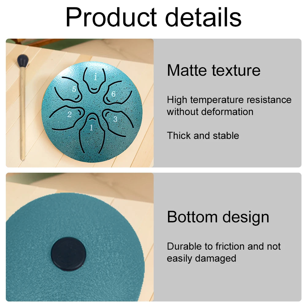 3-Inch 6-Note Rain Drum – Outdoor Rain Chime