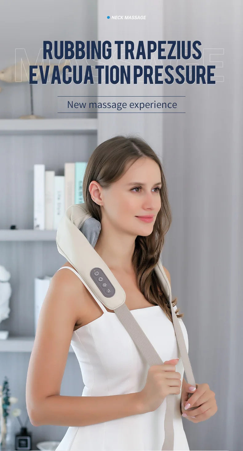 Foreverlily Wireless Neck & Back Massager Shawl