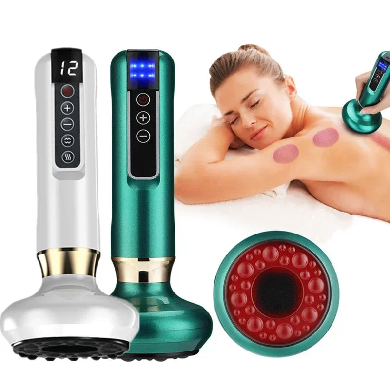 Tricolor Electric GuaSha Vacuum Massager