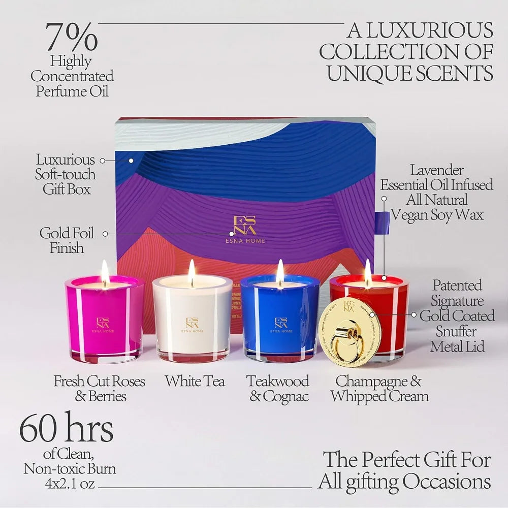 Aromatherapy Soy Votive Candles Gift Set