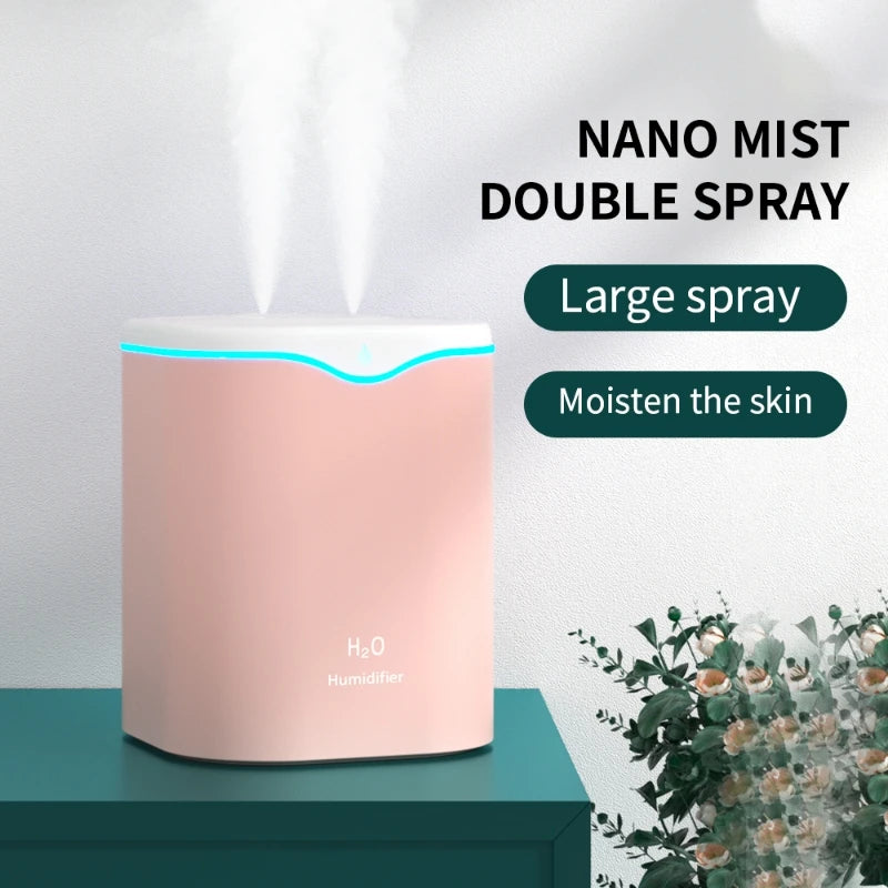 2000ml Dual Spray USB Humidifier