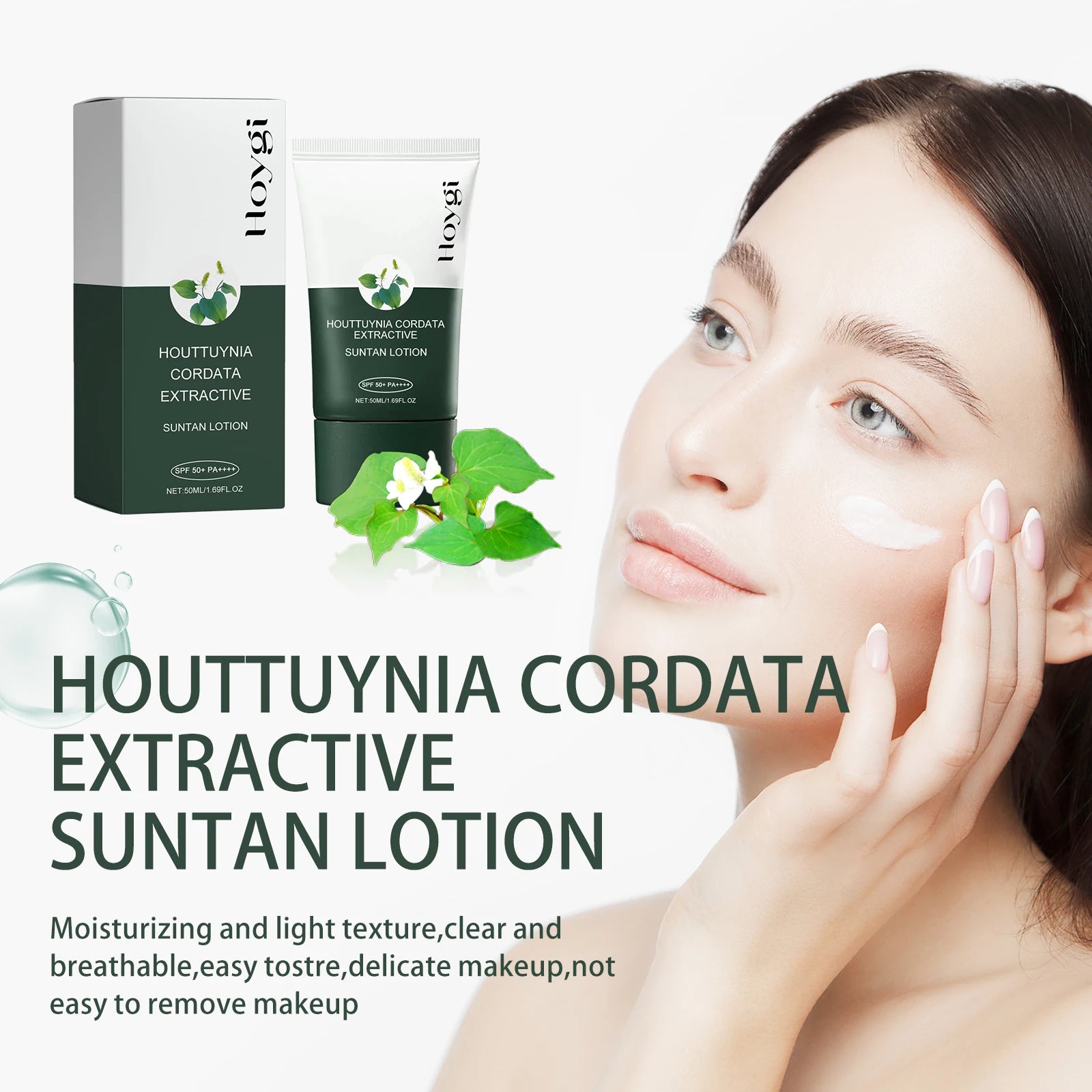 Herbal Whitening & Nourishing Sun Cream with Houttuynia Extract